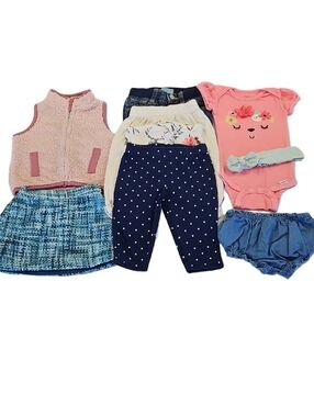 Bundle Of Baby Girl Clothes Size 3-6 Months